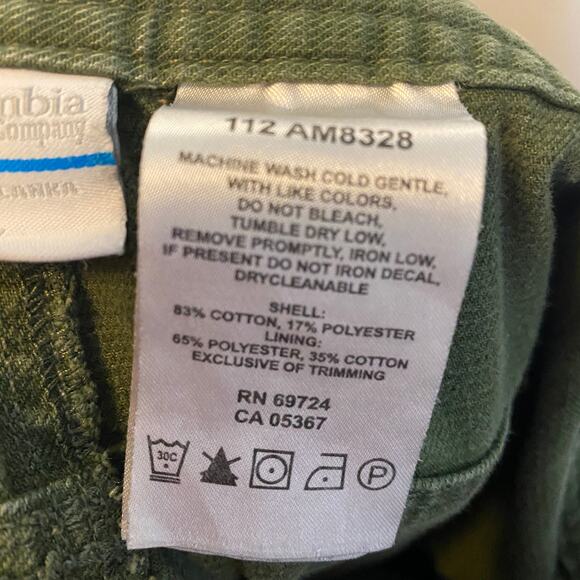 Columbia Omni Shield Advanced Repellent Olive Green Straight Leg Pants 44W - Picture 12 of 15
